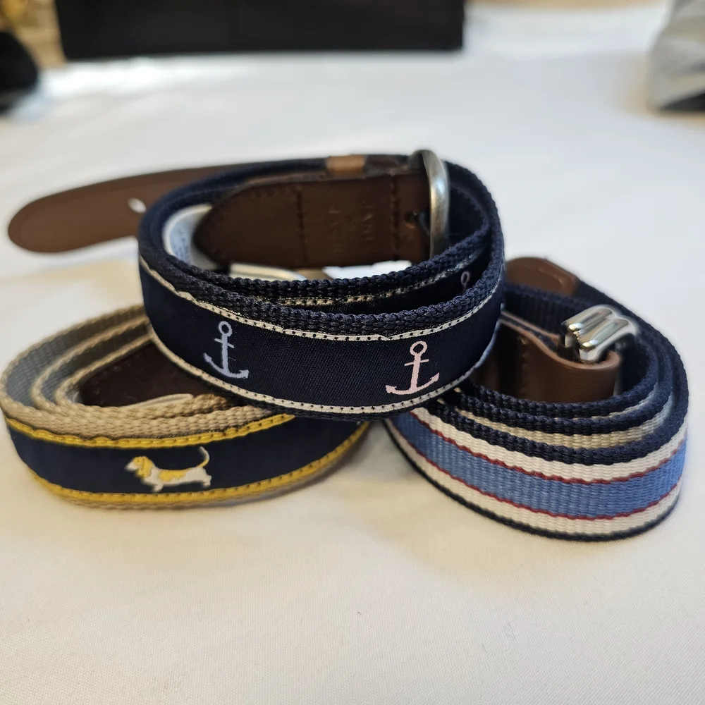 Jannie And Jack 3pk Childrens Belts Size 2t-3